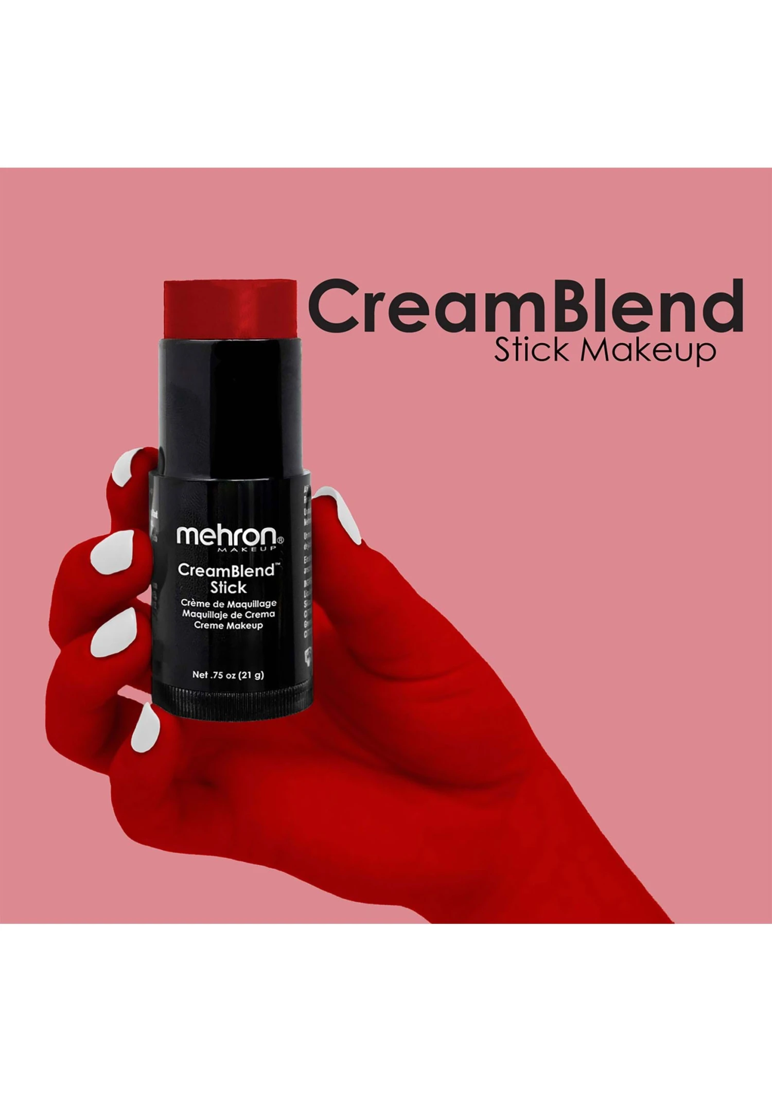 Mehron CreamBlend Red Makeup Stick 5 Mehron CreamBlend Red Makeup Stick - Image 3