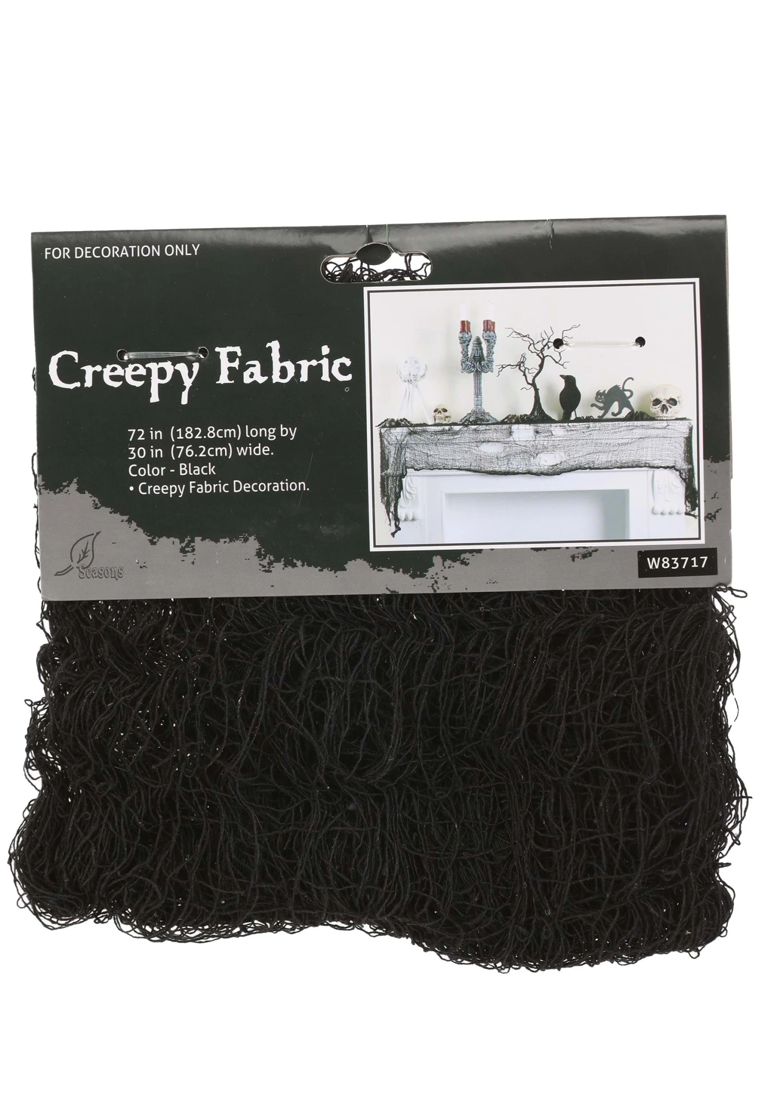 Creepy Black Gauze Decorative Halloween Cloth 4 Creepy Black Gauze Decorative Halloween Cloth - Image 2