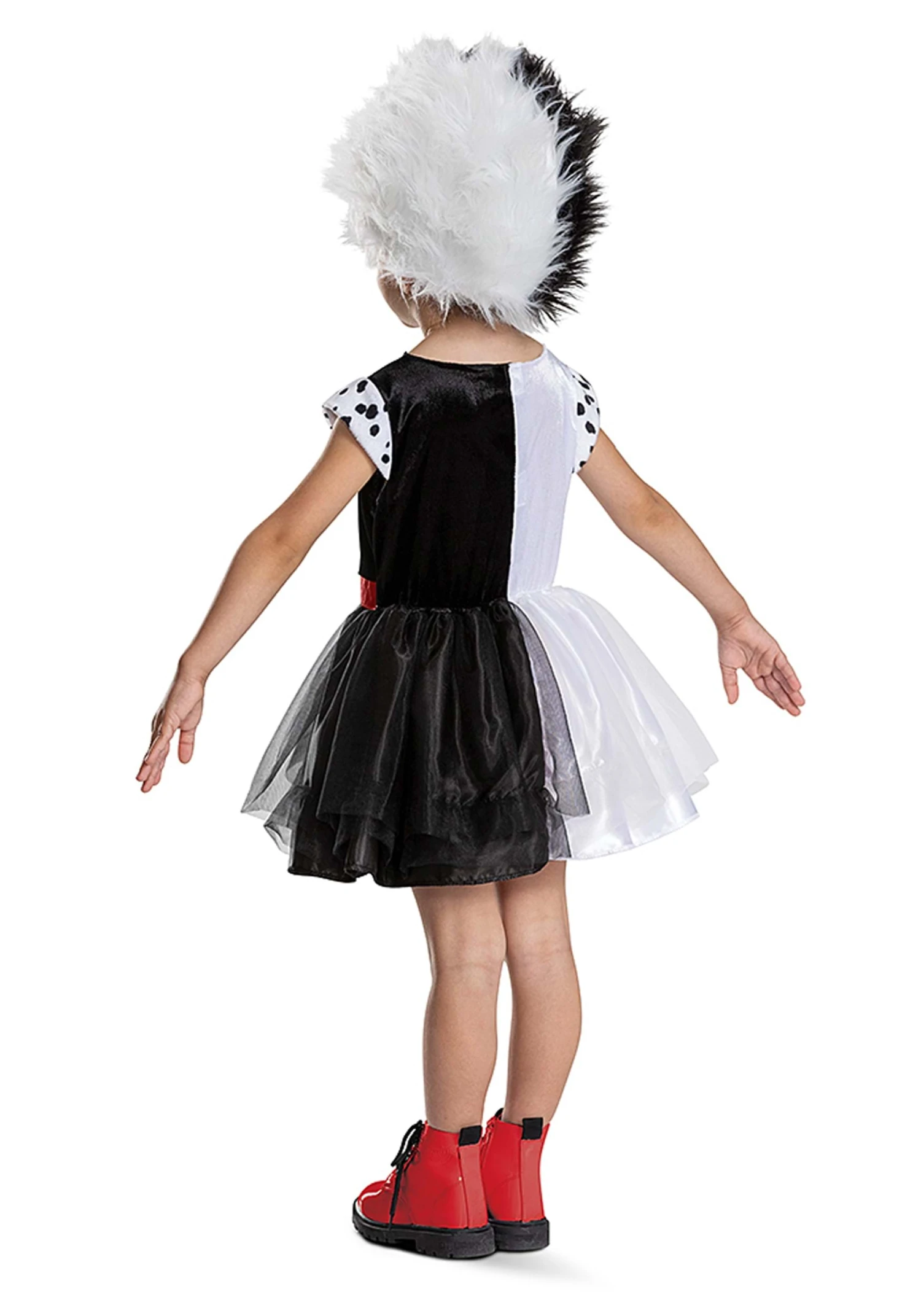 Disguise Girl's Disney Classic Cruella Toddler Costume 4 Disguise Girl's Disney Classic Cruella Toddler Costume - Image 2