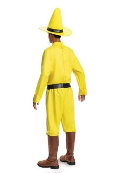 Disguise Adult Curious George Person In The Yellow Hat Costume -Halloween Costumes curious george adult person in the yellow hat cost alt 3