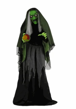 5FT Curse-Casting Witch Animatronic Decoration - Scream Saver 11 5FT Curse-Casting Witch Animatronic Decoration - Scream Saver -Halloween Costumes curse casting witch animatronic decoration alt 1