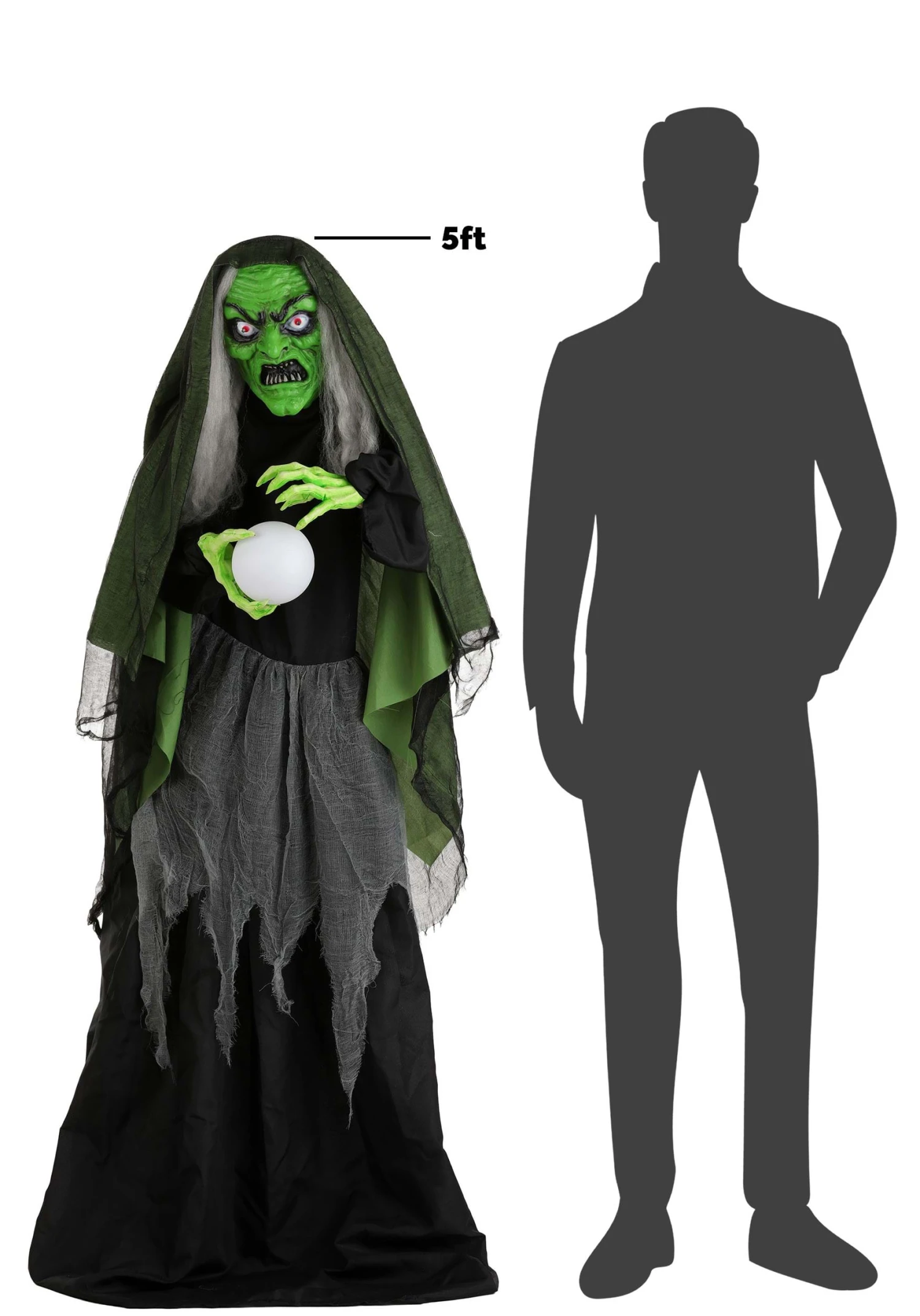 5FT Curse-Casting Witch Animatronic Decoration - Scream Saver 6 5FT Curse-Casting Witch Animatronic Decoration - Scream Saver - Image 4