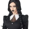 Dark Gothic Braid Women's Black Costume Wig