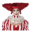 Dark Red Creepy Clown Wig 2 Dark Red Creepy Clown Wig -Halloween Costumes dark red creepy clown wig