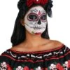 Day Of The Dead Flower Headband 2 Day Of The Dead Flower Headband -Halloween Costumes day of the dead flower adult headband