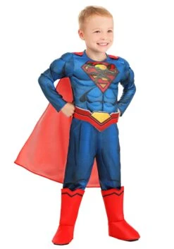 Superman Deluxe Toddler Costume 19 Superman Deluxe Toddler Costume -Halloween Costumes dc comics superman deluxe toddler costume alt 8