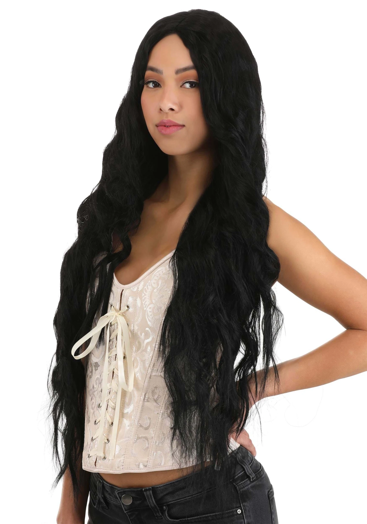Wavy Deep Black Wig 5 Wavy Deep Black Wig - Image 3