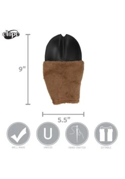Deer Costume Brown Front Hooves -Halloween Costumes deer costume front hooves alt 5