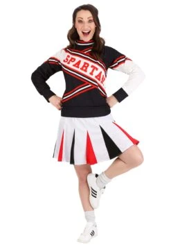Deluxe Saturday Night Live Spartan Cheerleader Costume For Women 7 Deluxe Saturday Night Live Spartan Cheerleader Costume For Women -Halloween Costumes deluxe adult female spartan cheerleader costume alt 3