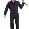 Deluxe Blue Mechanic Coveralls Costume For Adults -Halloween Costumes deluxe blue mechanic coveralls