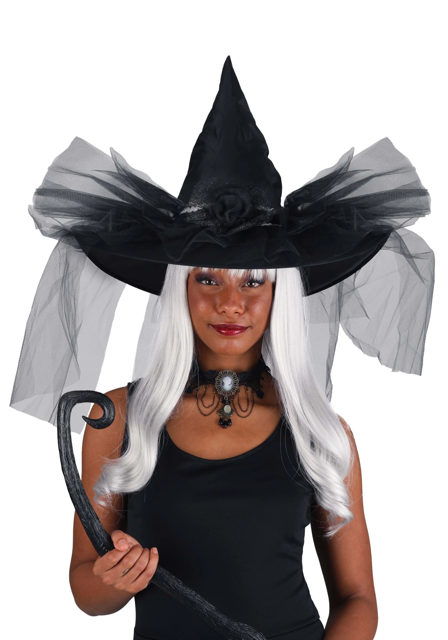 Deluxe Chic Witch Hat For Women 3 Deluxe Chic Witch Hat For Women