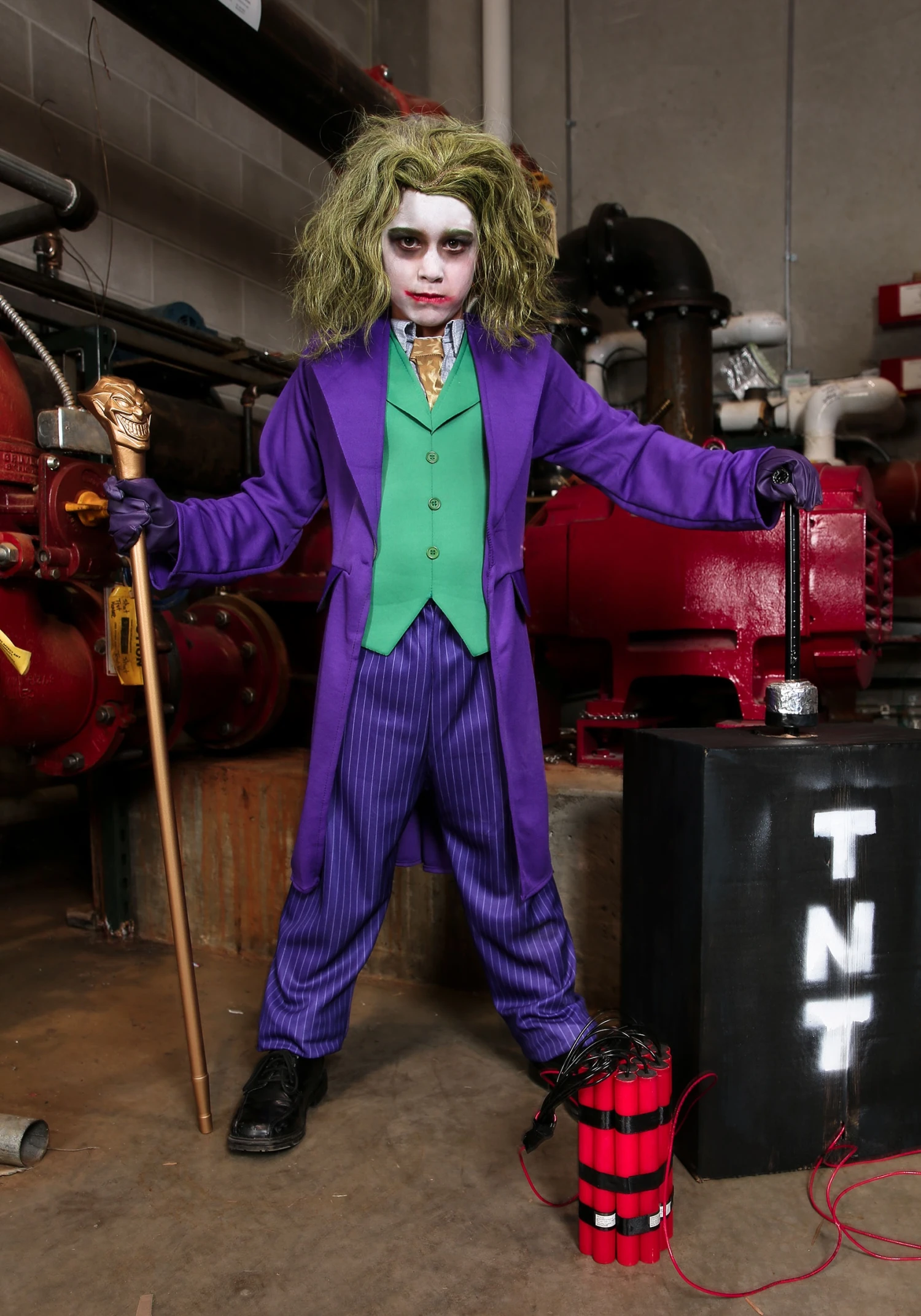 Kids Deluxe Joker Costume 3 Kids Deluxe Joker Costume