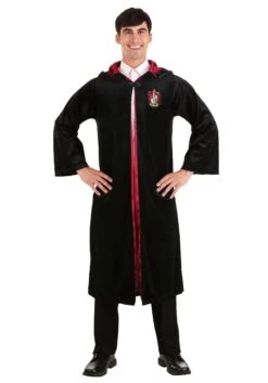 Deluxe Harry Potter Gryffindor Adult Plus Size Robe Costume -Halloween Costumes deluxe harry potter plus size adult gryffindor robe 2