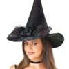 Deluxe Iridescent Witch Hat For Women -Halloween Costumes deluxe iridescent witch hat