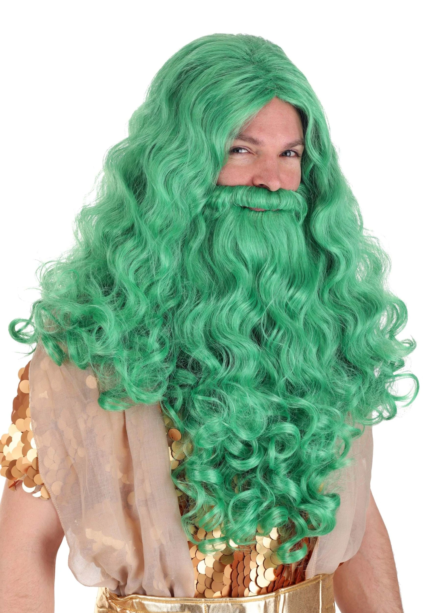 Adult Deluxe King Neptune Wig 3 Adult Deluxe King Neptune Wig