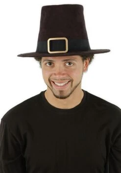 Deluxe Brown Pilgrim Costume Hat