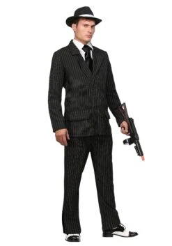 Deluxe Pin Stripe Gangster Costume Suit