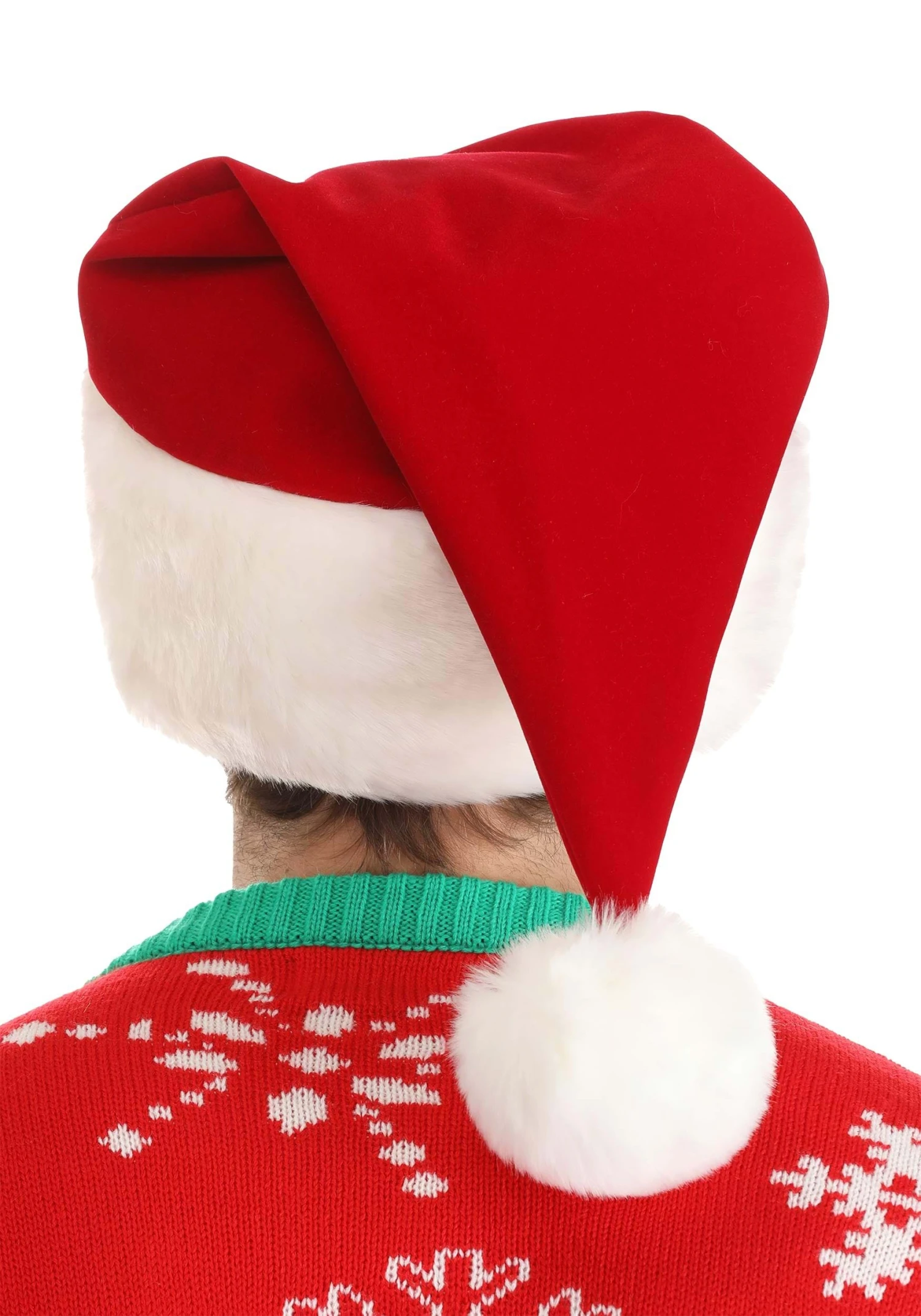 Deluxe Plush Santa Claus Hat Costume Accessory 4 Deluxe Plush Santa Claus Hat Costume Accessory - Image 2