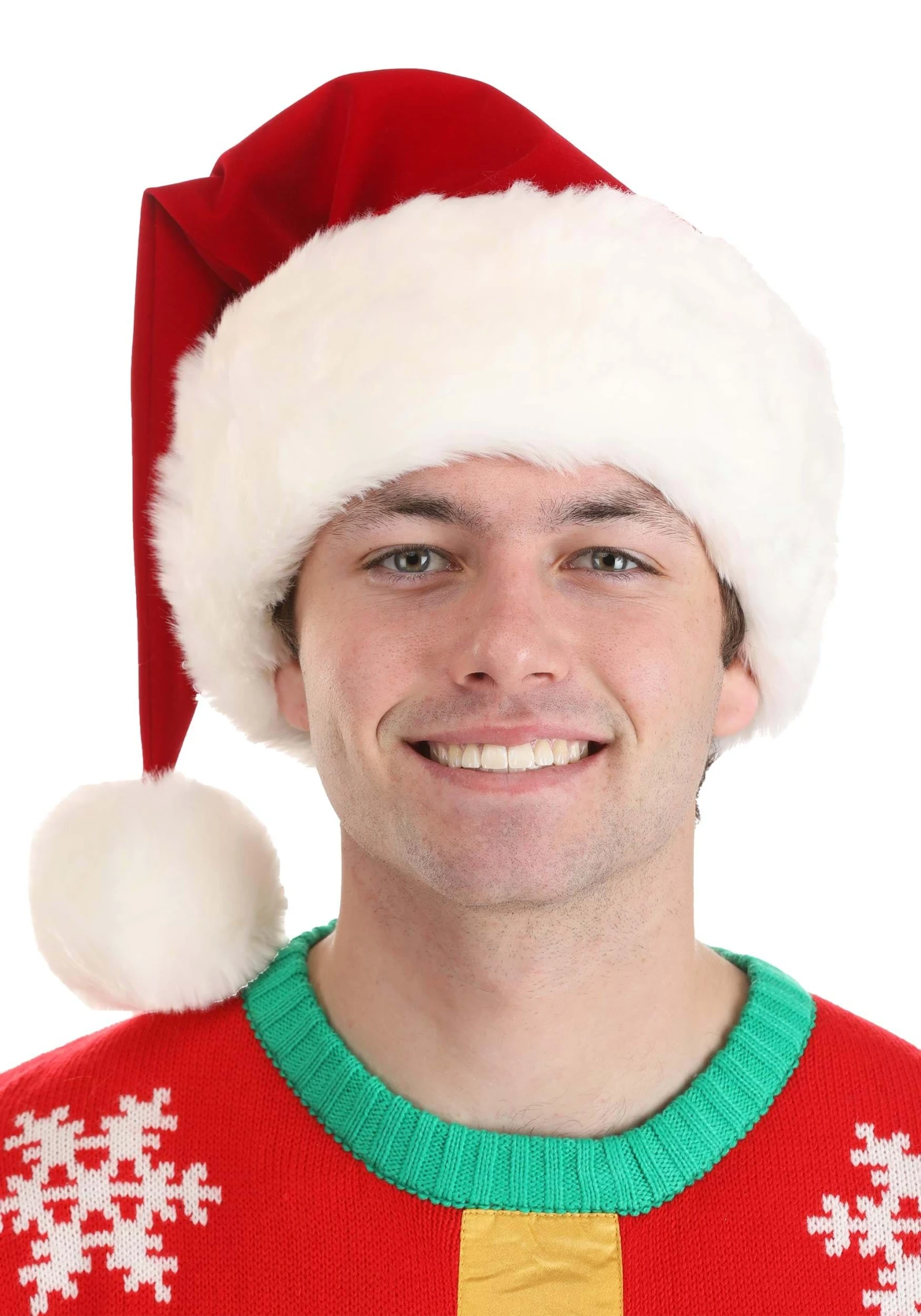 Deluxe Plush Santa Claus Hat Costume Accessory 3 Deluxe Plush Santa Claus Hat Costume Accessory