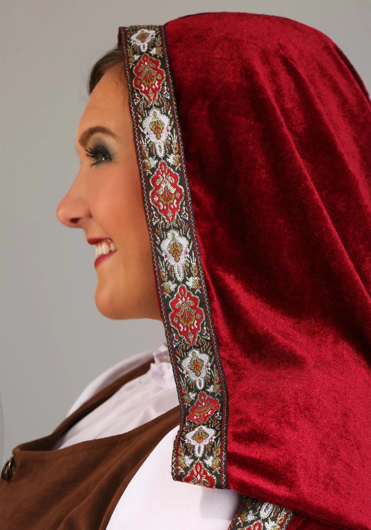 Women's Deluxe Red Riding Hood Plus Size Costume Dress 7 Women's Deluxe Red Riding Hood Plus Size Costume Dress - Image 5