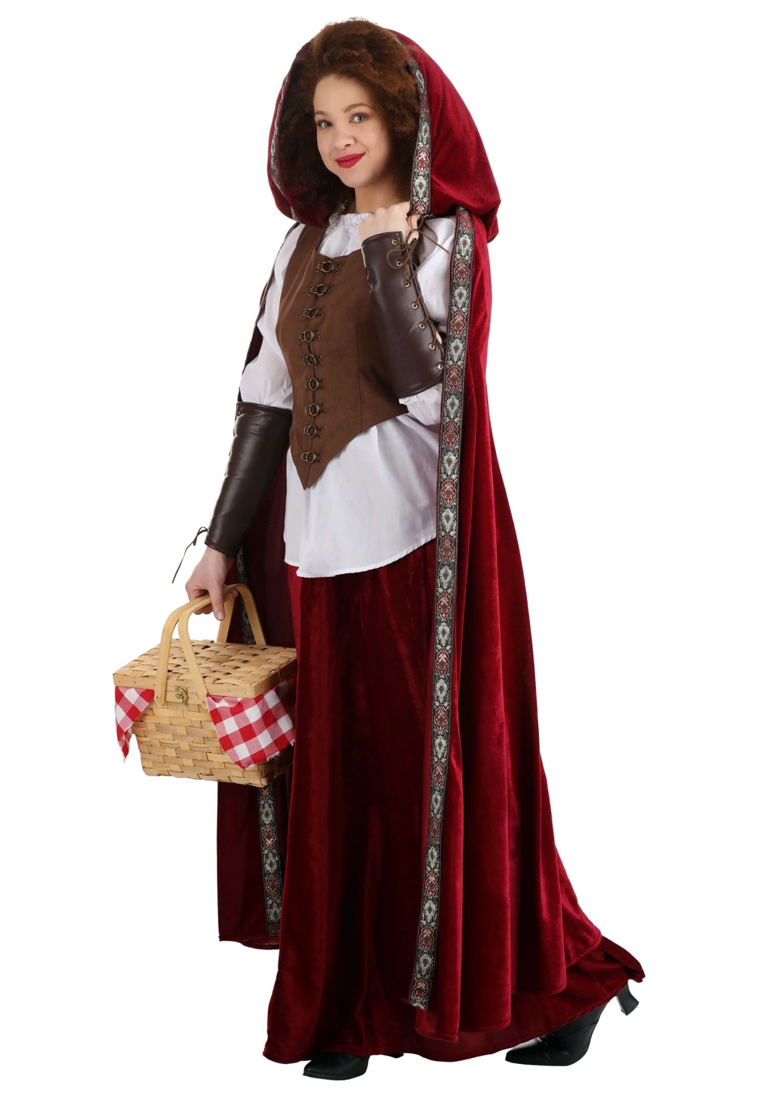 Deluxe Women's Red Riding Hood Costume 9 Deluxe Women's Red Riding Hood Costume - Image 7