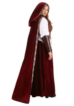 Women's Deluxe Red Riding Hood Plus Size Costume Dress 14 Women's Deluxe Red Riding Hood Plus Size Costume Dress -Halloween Costumes deluxe red riding hood alt 7 1