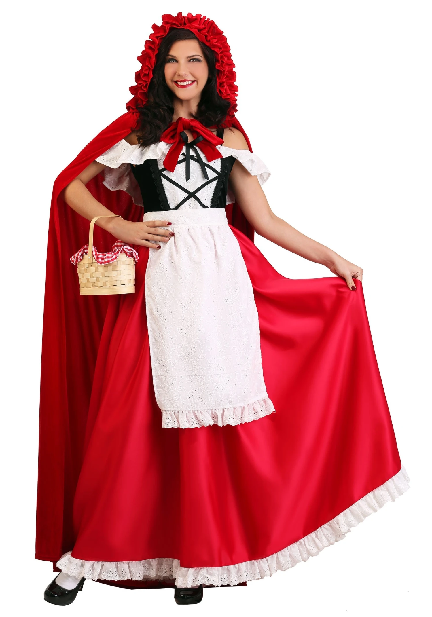 Women's Plus Size Deluxe Red Riding Hood Costume 3 Women's Plus Size Deluxe Red Riding Hood Costume