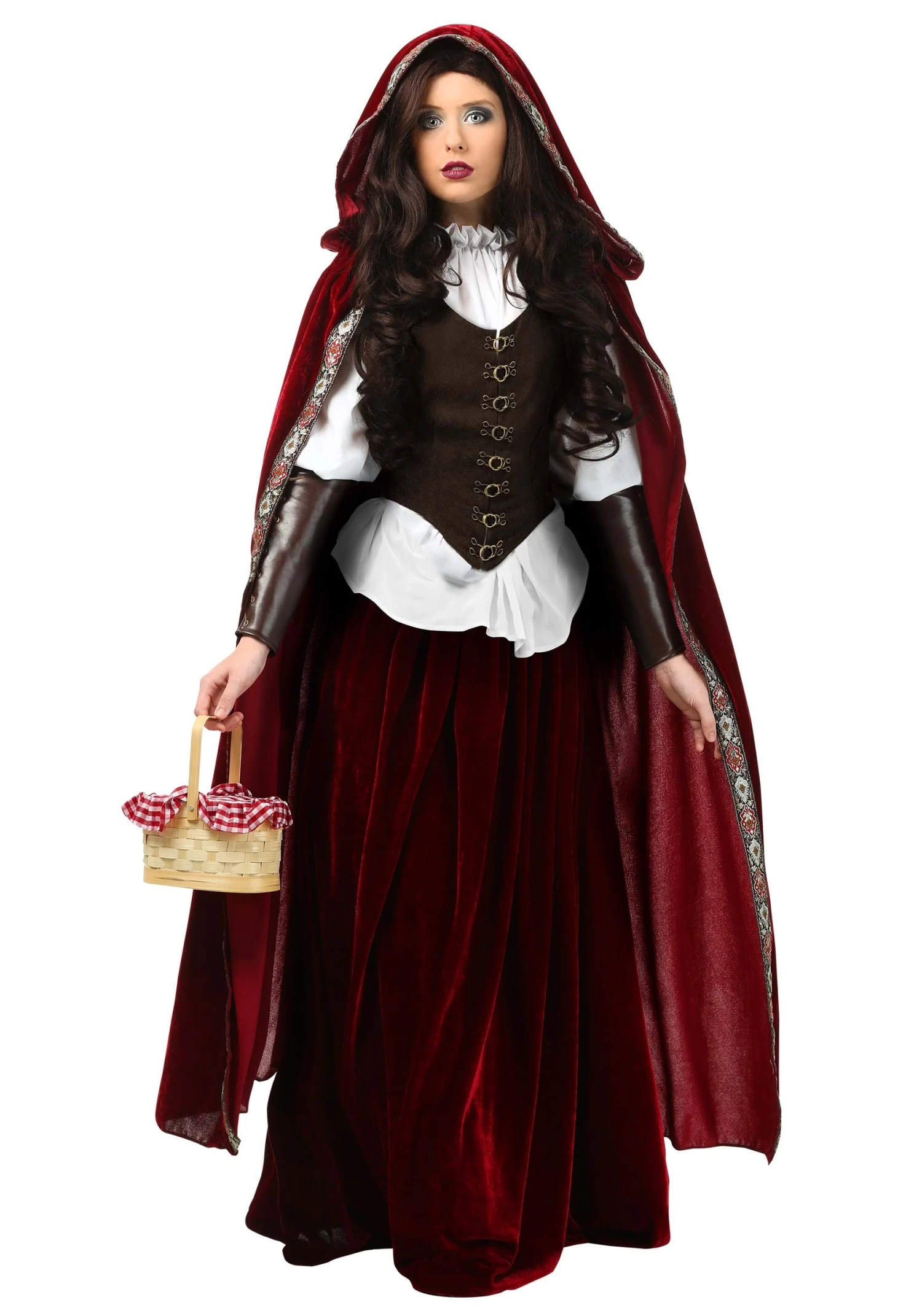 Deluxe Women's Red Riding Hood Costume 3 Deluxe Women's Red Riding Hood Costume