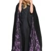 Deluxe Velvet Cape W/Purple Satin Lining 2 Deluxe Velvet Cape W/Purple Satin Lining -Halloween Costumes deluxe velvet cape w purple satin lining