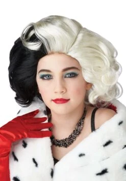 Devilish Diva Costume Wig For Girls