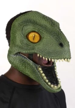 Mouth Mover Green Dinosaur Costume Mask 7 Mouth Mover Green Dinosaur Costume Mask -Halloween Costumes dino mouth mover alt 2