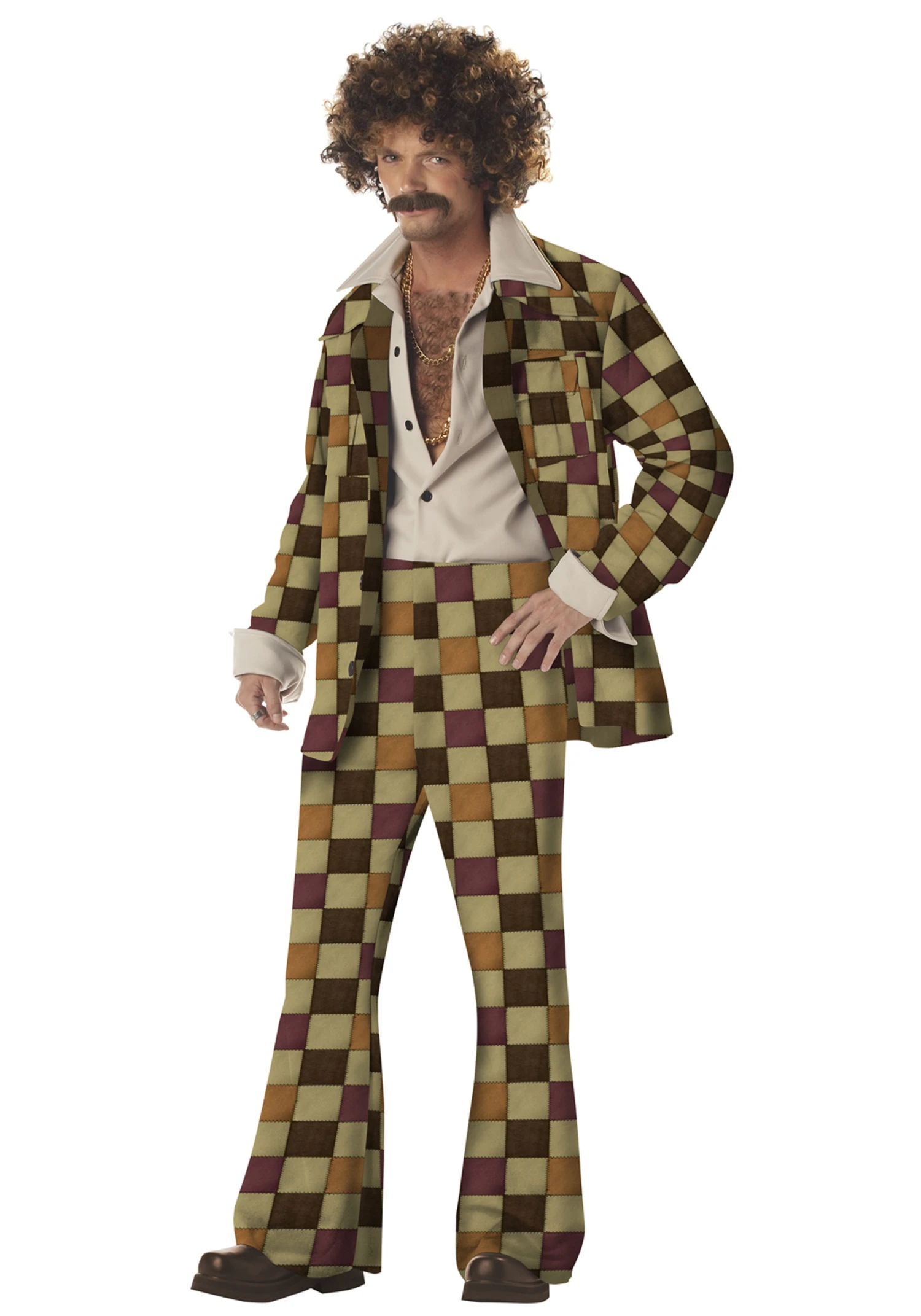 Men's Disco Leisure Suit Costume 3 Men's Disco Leisure Suit Costume