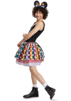 Disguise Disney Pride Minnie Mouse Costume Dress For Adults -Halloween Costumes disney adult pride minnie mouse costume alt 3