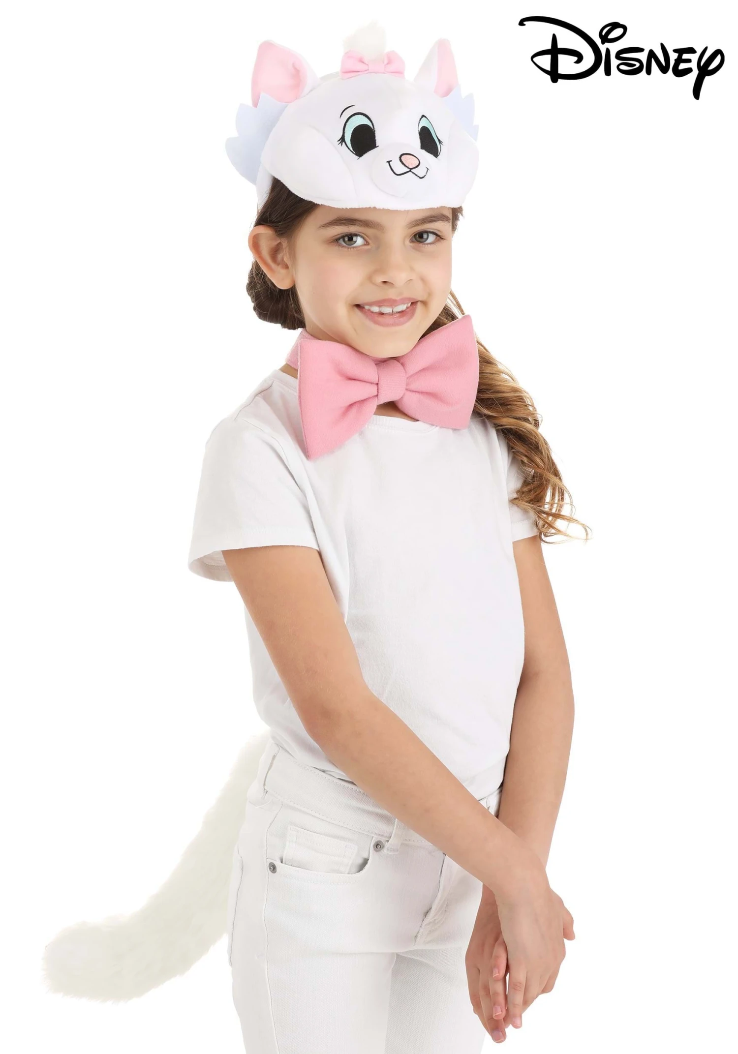 Disney Aristocats Marie Soft Headband, Collar & Tail Costume Kit 3 Disney Aristocats Marie Soft Headband, Collar & Tail Costume Kit