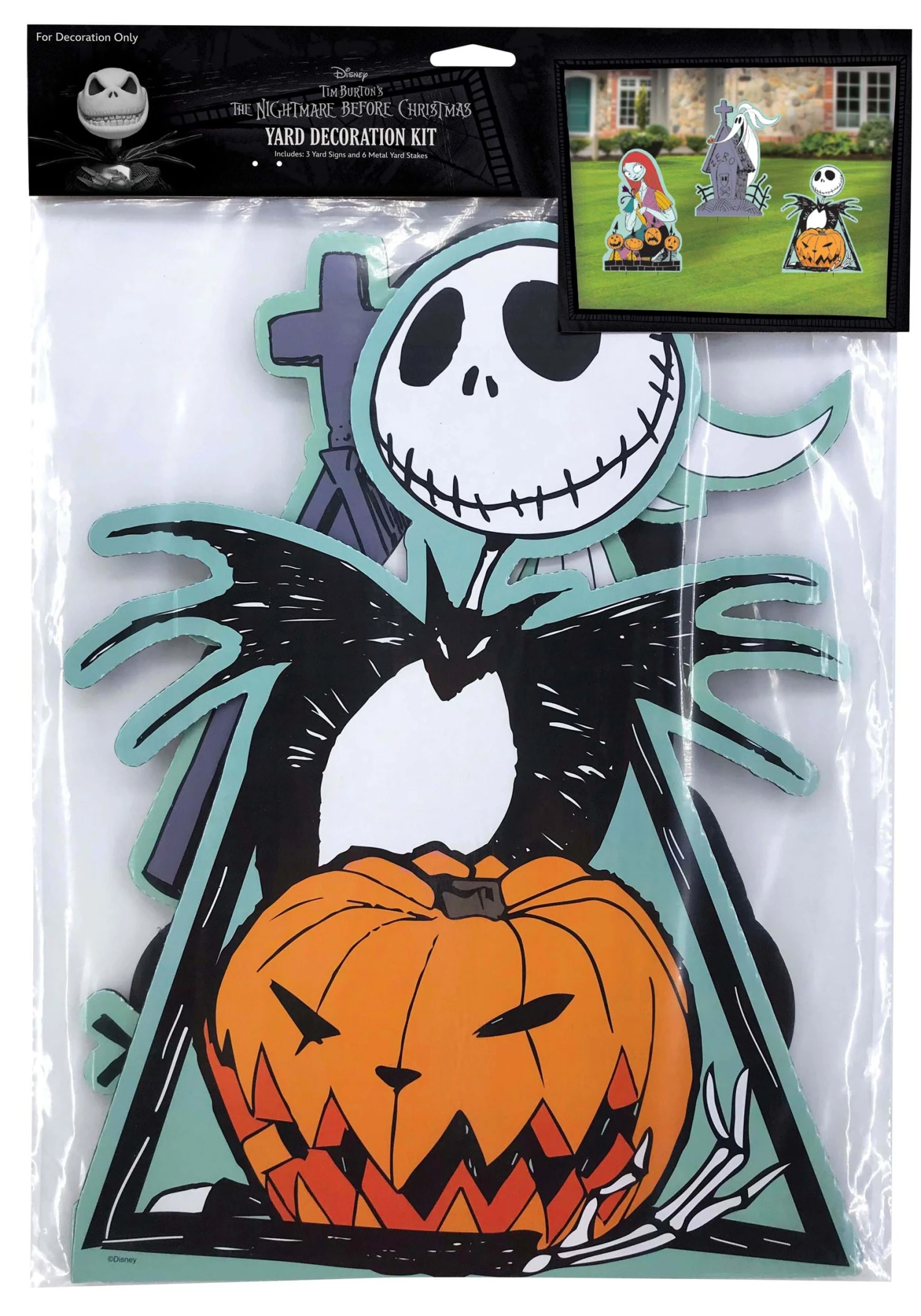 Disney Jack And Sally Yard Decoration Kit 3 Disney Jack And Sally Yard Decoration Kit
