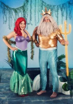Deluxe Disney Little Mermaid Ariel Women's Costume -Halloween Costumes disney little mermaid ariel deluxe adult costume alt 2