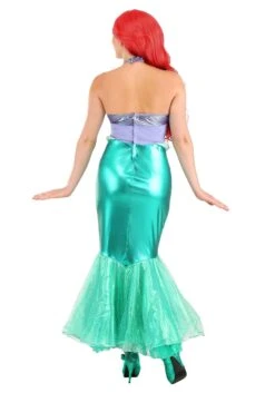 Deluxe Disney Little Mermaid Ariel Women's Costume -Halloween Costumes disney little mermaid ariel deluxe adult costume alt 4
