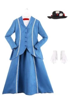 Women's Mary Poppins Blue Coat Costume 17 Women's Mary Poppins Blue Coat Costume -Halloween Costumes disney mary poppins womens blue coat costume 6