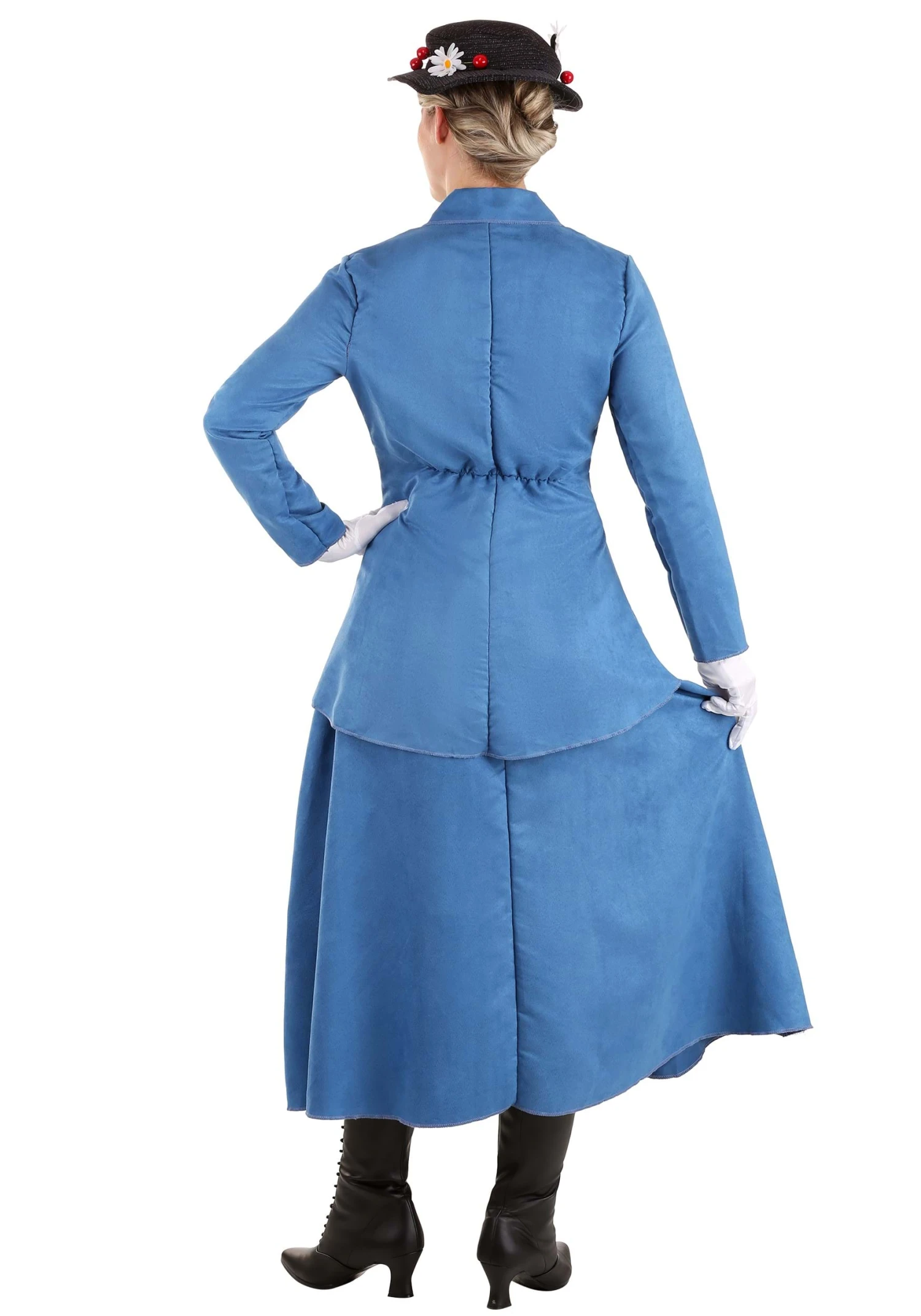 Women's Mary Poppins Blue Coat Costume 4 Women's Mary Poppins Blue Coat Costume - Image 2