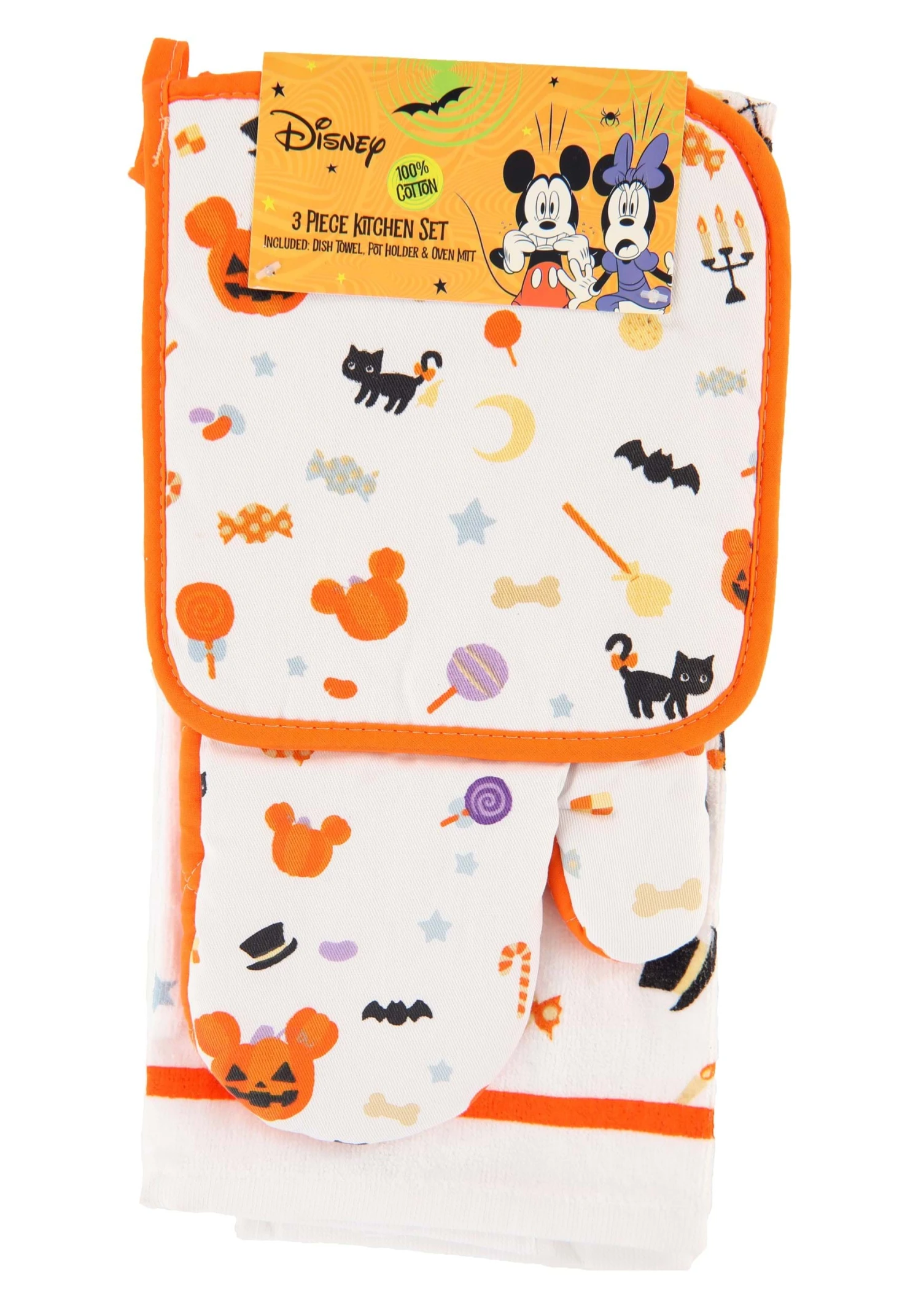 3 Piece Disney Mickey Halloween Treats Textile Kitchen Set 7 3 Piece Disney Mickey Halloween Treats Textile Kitchen Set - Image 5