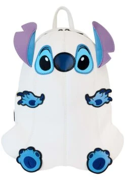 Disney Stitch Ghost Costume Figural Glow Loungefly Mini Backpack