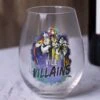 Disney Vile Villains Oversized 33.5oz Tear Drop Glass