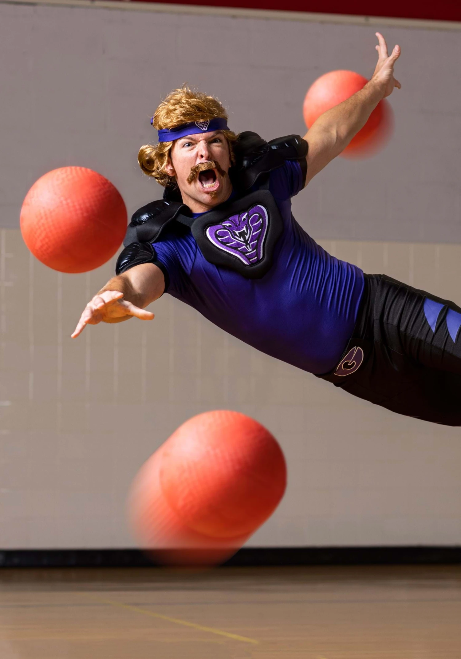 Dodgeball White Goodman Wig And Mustache Costume Kit 9 Dodgeball White Goodman Wig And Mustache Costume Kit - Image 7