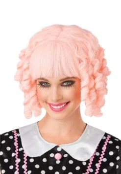 Light Pink Doll Wig Accessory