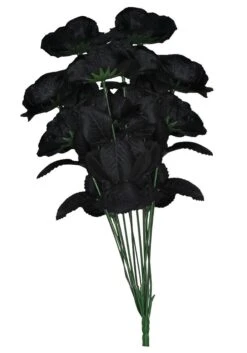 Dozen Black Roses Costume Boquet Prop