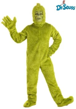 Dr. Seuss Open Face Grinch Costume For Adults 23 Dr. Seuss Open Face Grinch Costume For Adults -Halloween Costumes dr seuss adult open face grinch costume alt 10