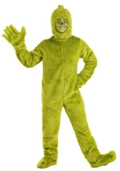 Dr. Seuss Open Face Grinch Costume For Adults 22 Dr. Seuss Open Face Grinch Costume For Adults -Halloween Costumes dr seuss adult open face grinch costume alt 9