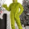 Dr. Seuss Open Face Grinch Costume For Adults -Halloween Costumes dr seuss grinch adult open face costume