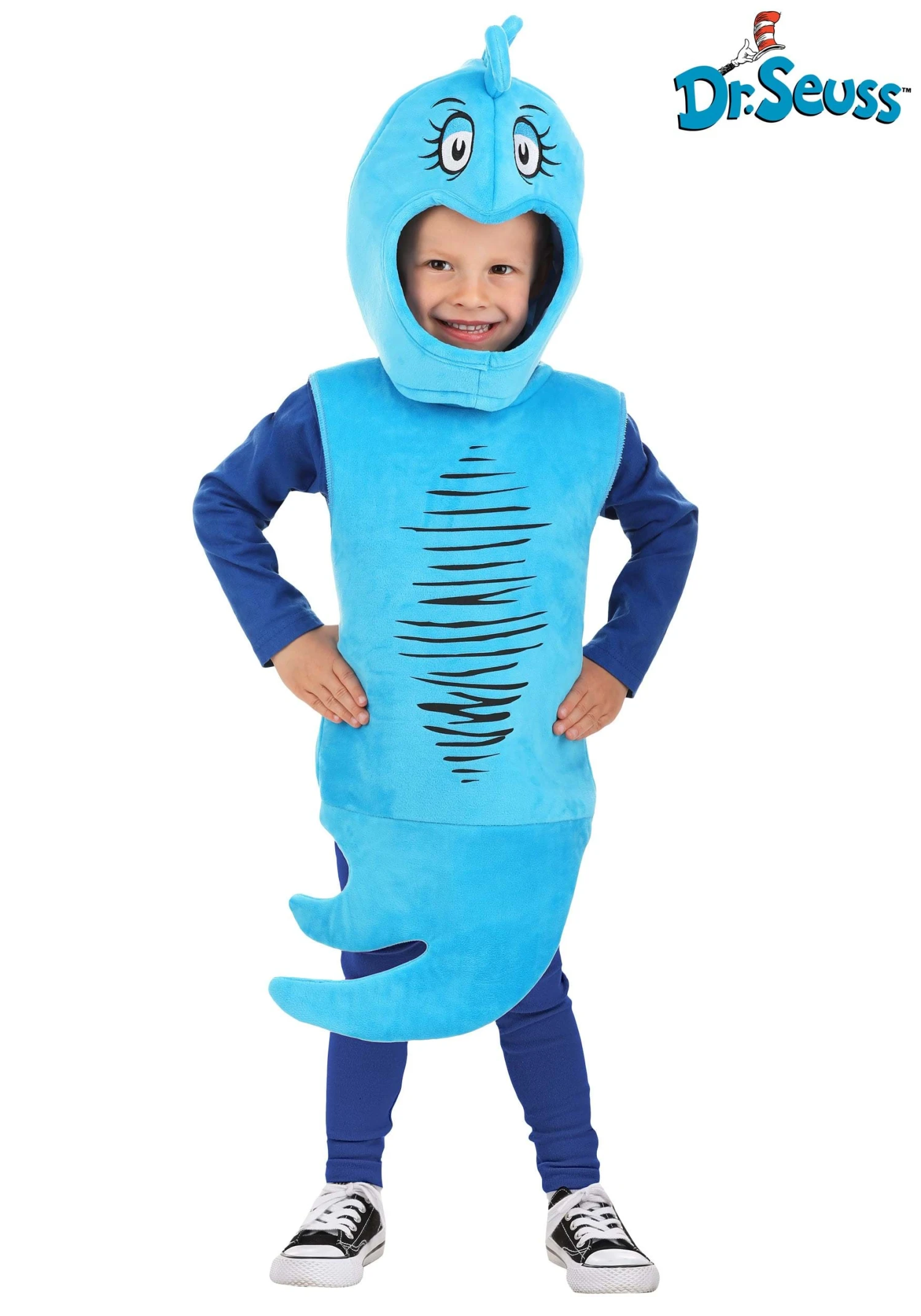 Dr. Seuss Blue Fish Toddler Costume 3 Dr. Seuss Blue Fish Toddler Costume