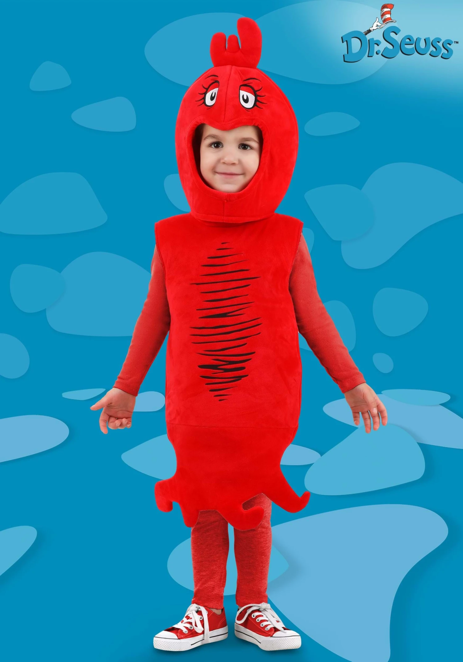 Dr. Seuss Red Fish Costume For Toddlers 3 Dr. Seuss Red Fish Costume For Toddlers